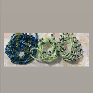 Glow in the dark Colorful waist bead set  Set